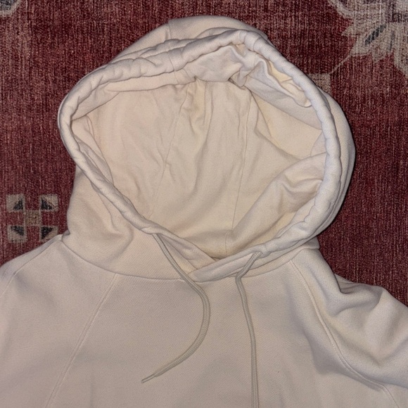 Adidas Men's Cream Hoodie with Black Accents - Picture 5 of 9